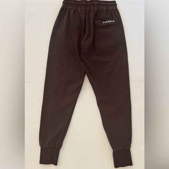 YoungLA 228 Cloud Jogger Track Pant Sweatpants, Chocolate Brown, Size M - Picture 3 of 9